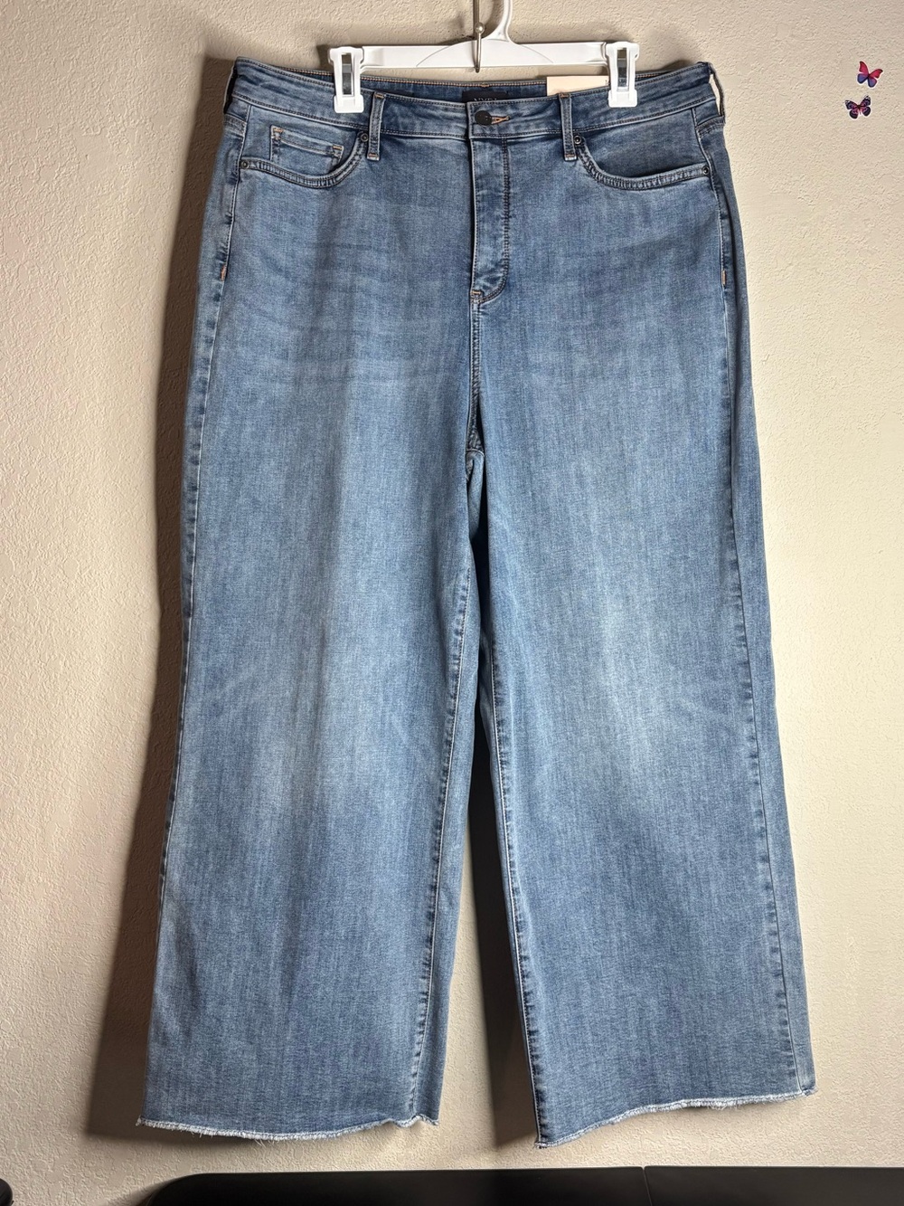 NYDJ wide legged ankle high rise jeans size 16 NWT